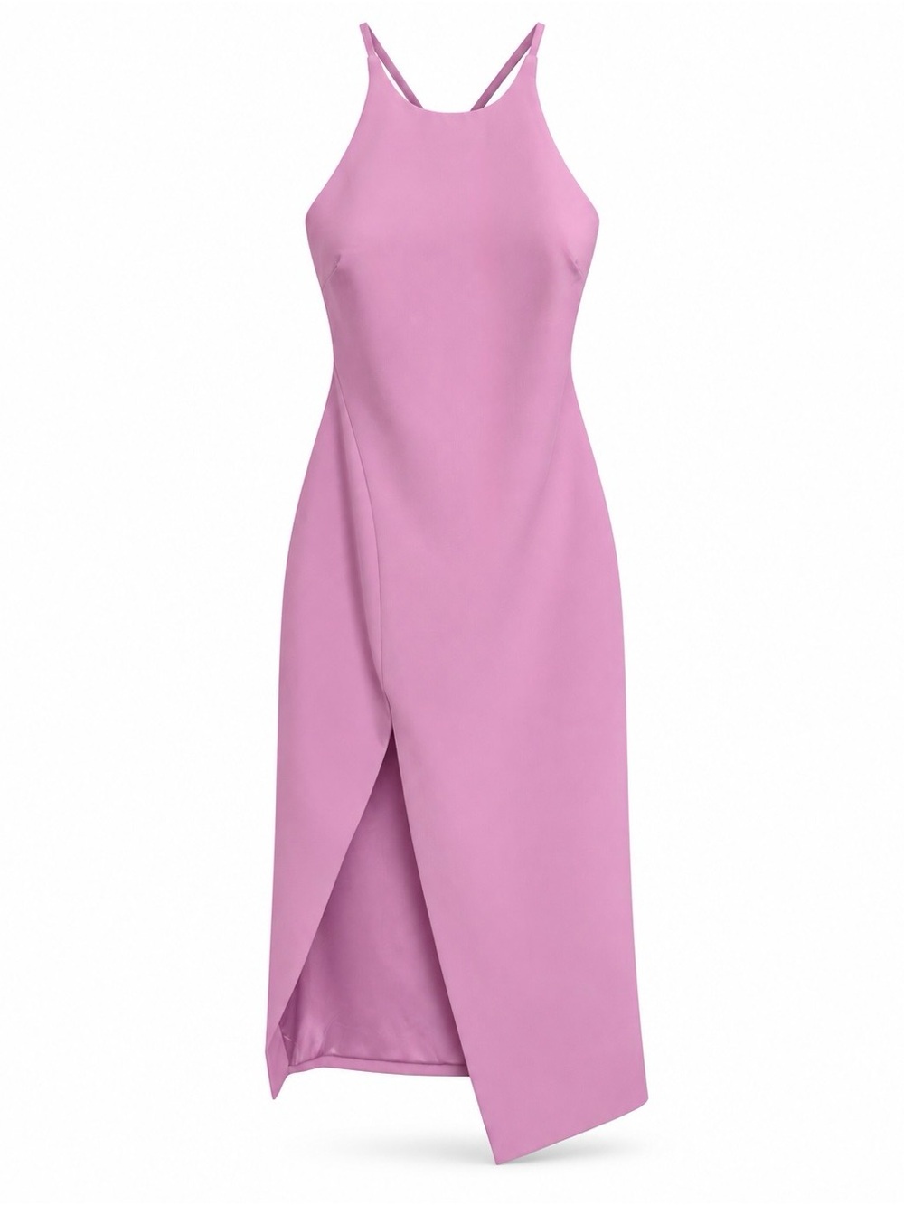 NWT BARDOT Halter Neck Midi Dress with Slit